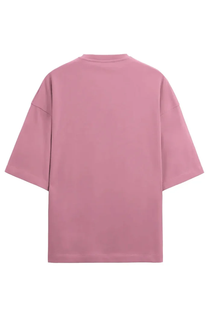 Terry Cotton Flamingo Pink Oversized T-Shirt | 280 GSM - Image 3