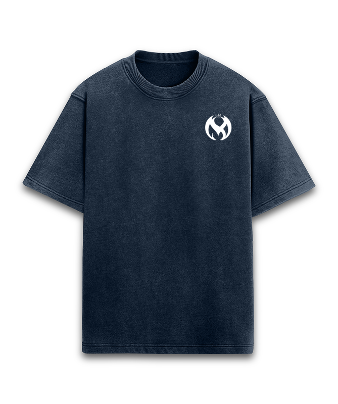 Acid Wash Navy Blue T-Shirt